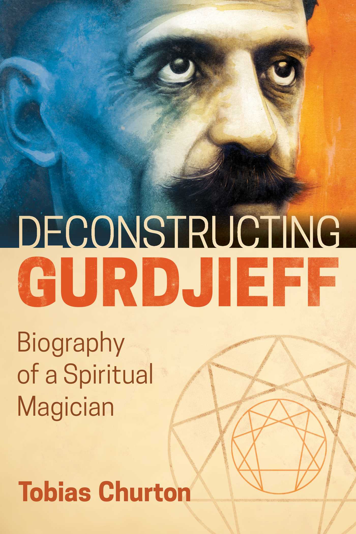 A book cover about Gurdjieff featuring enneagram geometry