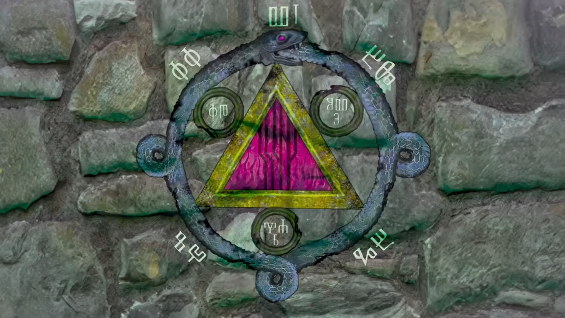 Decoded Ouroboros artifact with eight values